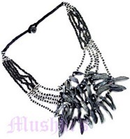 Five Row Mop Chips Necklace - click here for large view